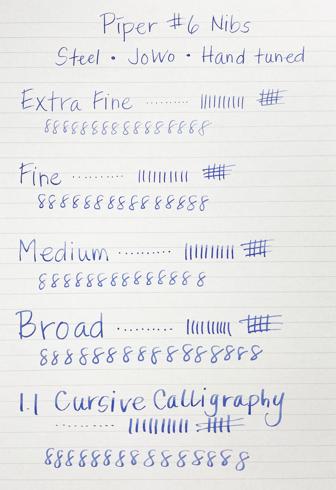 Piper #6 Steel Nib Units