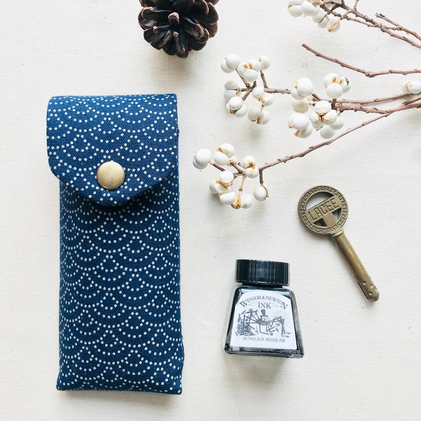 Kyoku Haku Seigaiha 2 Pen Case