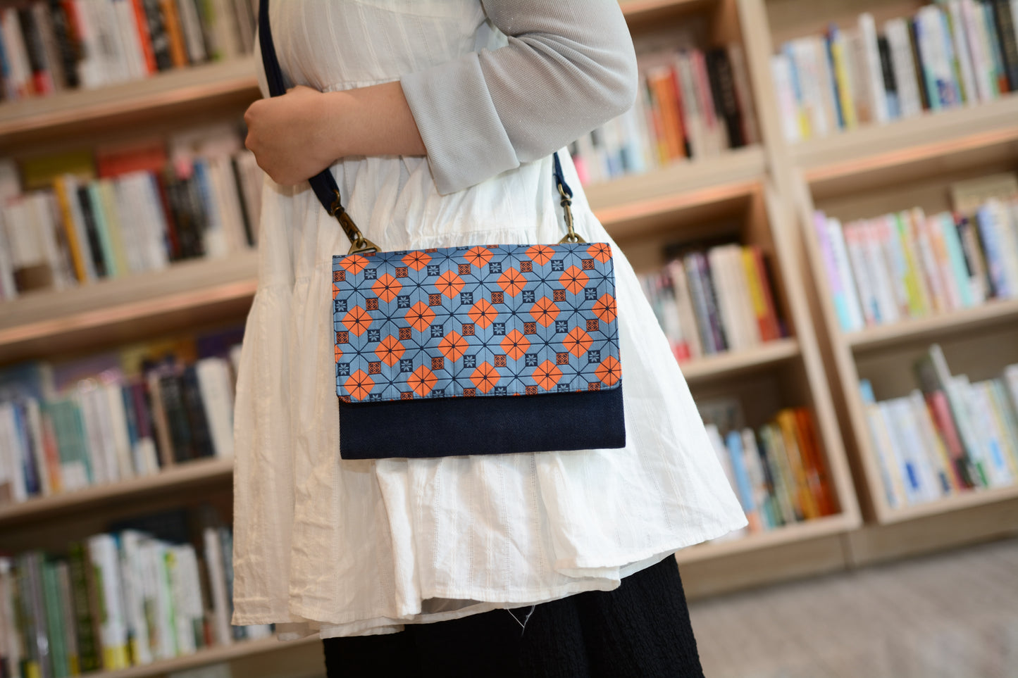 Kyoku Haku Restitch Notebook Shoulder Bag