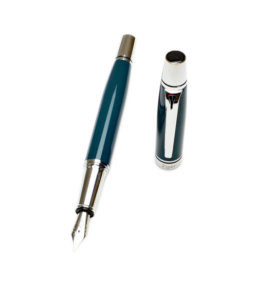 Piper Torpedo Fountain Pen - BluVerde