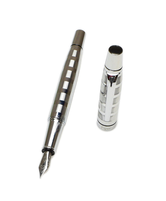 Piper Torpedo Fountain Pen - Chrome