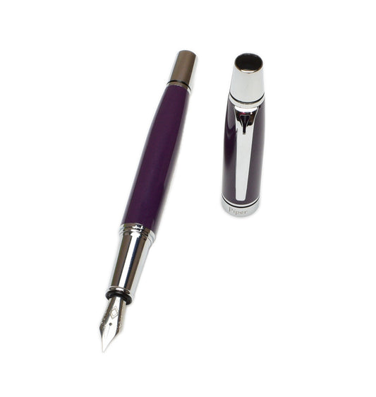 Piper Torpedo Fountain Pen - Dusty Dark Purple