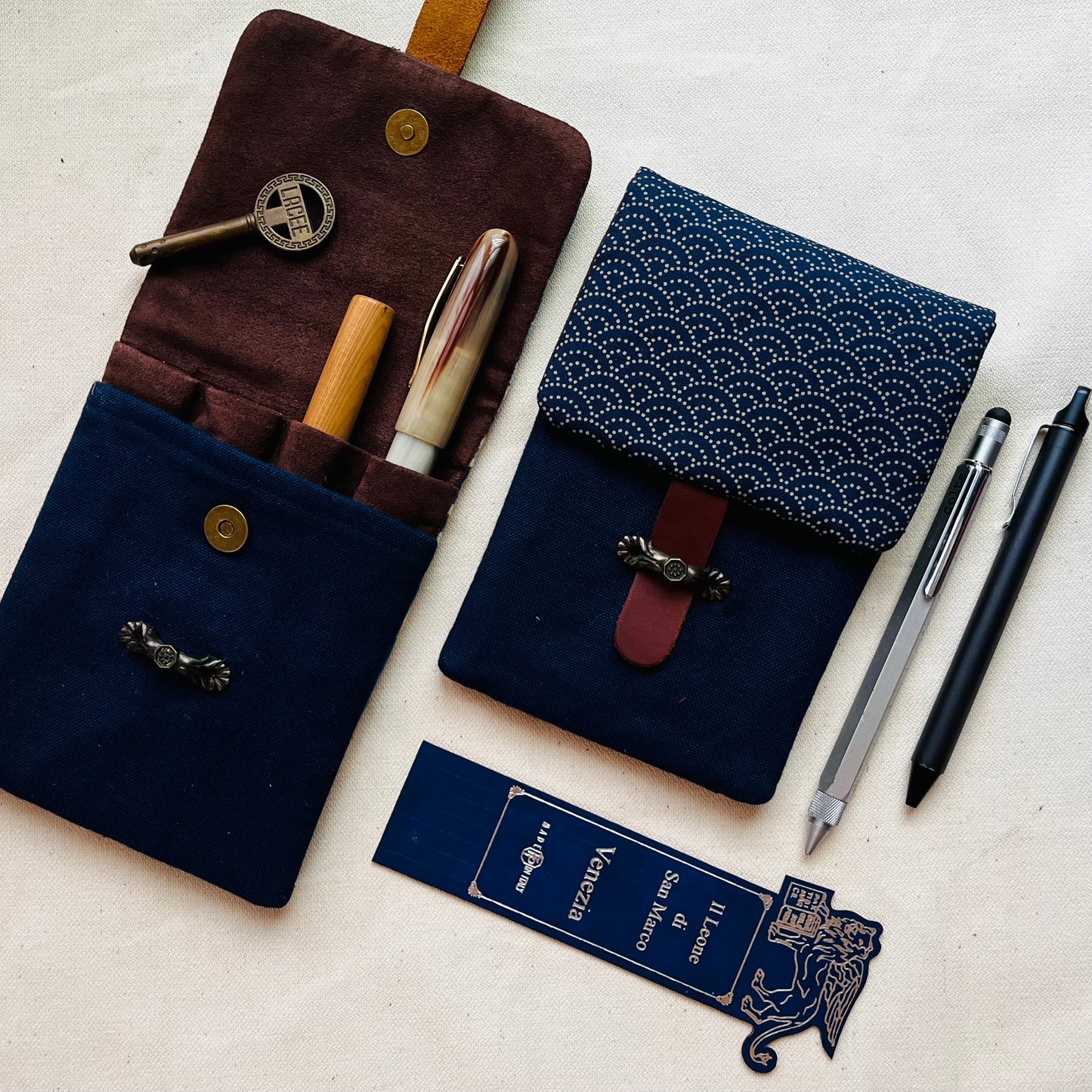 Kyoku Haku Seigaiha 4 Pen Case